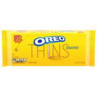 OREO Thins Golden Sandwich Cookies, Family Size, 13.1 oz