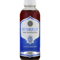 GTs Kombucha, Raw, Gingerberry - 16 Ounce 