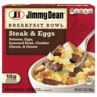 Jimmy Dean Breakfast Bowl, Steak & Eggs - 7 Ounce 