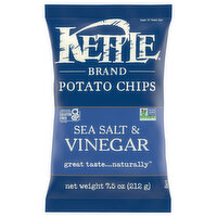 Kettle Potato Chips, Sea Salt and Vinegar - 7.5 Ounce 