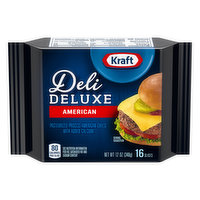Kraft Cheese Slices, American, Deli Deluxe - 16 Each 
