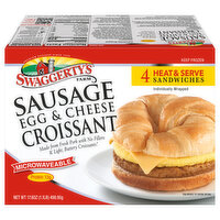 Swaggerty's Farm Swaggerty's 4.5oz Sausage Egg & Cheese Croissant Sandwiches - 4.5 Ounce 