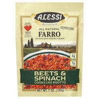 Alessi Farro, Beets & Spinach - 7 Ounce 