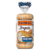 Thomas' Bagels, Everything, Pre-Sliced - 6 Each 