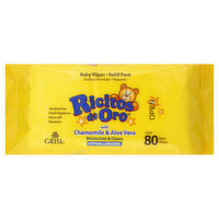 Ricitos de Oro Baby Wipes, Refill Pack - 80 Each 