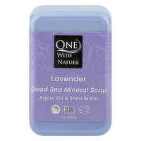 One with Nature Soap, Dead Sea Mineral, Lavender - 7 Ounce 