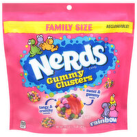 Nerds Gummy Clusters, Rainbow, Family Size - 18.5 Ounce 