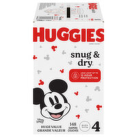 Huggies Diapers, Disney Baby, 4 (22-37 lb), Huge Value - 148 Each 