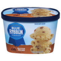 Blue Ribbon Classics Frozen Dairy Dessert, Butter Pecan - 48 Fluid ounce 