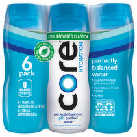 Core Hydration Water, Perfectly Balanced, 6 Pack - 6 Each