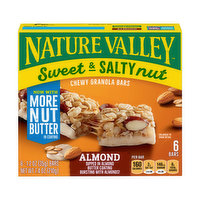 Nature Valley Chewy, Sweet & Salty Nut- Almond Granola Bars - 6 Each 