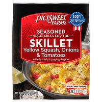 Pictsweet Farms Seasoned Vegetables for the Skillet Yellow Squash, Onions & Tomatoes - 16 Ounce 