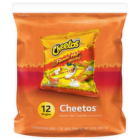 Cheetos Cheese Flavored Snacks, Flamin’ Hot, Crunchy - 12 Each 