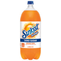 Sunkist Soda, Zero Sugar, Orange - 2.1 Quart 