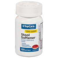 TopCare Stool Softener, 100 mg, Softgels