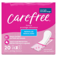 Carefree Liners, Daily, Regular, Unscented - 20 Each 
