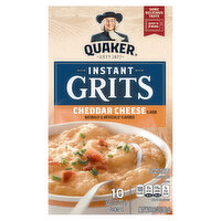 Quaker Instant Grits, Cheddar Cheese Flavor - 10 Each 