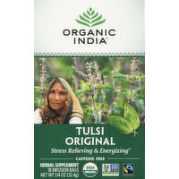 Organic India Herbal Supplement, Tulsi Original, Caffeine Free, Infusion Bags - 18 Each 