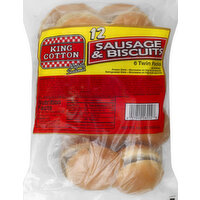 King Cotton Sausage & Biscuits - 12 Each 