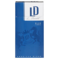 LD Cigarettes, American Blend, Blue 100s - 20 Each 