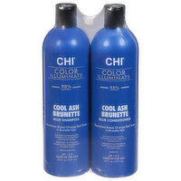 Chi Shampoo/Conditioner, Blue, Cool Ash Brunette - 2 Each 