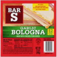 Bar S Garlic Bologna - 12 Ounce 