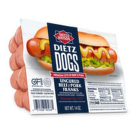 Dietz & Watson Dietz Dogs Uncured Beef & Pork Franks - 14 Ounce 