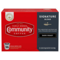 Community Signature Blend Dark Roast Coffee Single-Serve Cups - 13.9 Ounce