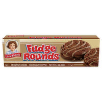 Little Debbie Sandwich Cookies, Fudge Rounds, 8 Pack - 8 Each