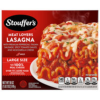 Stouffer's Lasagna, Meat Lovers, Mild, Large Size - 18 Ounce 