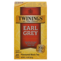 Twinings Black Tea, Flavored, Earl Grey - 20 Each 