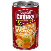 Campbell's Soup, Classic Chicken Noodle with White Meat Chicken - 18.6 Ounce 