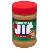 Jif Peanut Butter Spread, Creamy, Reduced Fat - 16 Ounce 