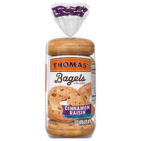 Thomas' Bagels, Cinnamon Raisin, Pre-Sliced - 6 Each 