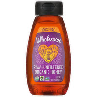 Wholesome Honey, Organic, Raw + Unfiltered - 16 Ounce 