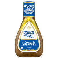 Ken's Steak House Dressing, with Feta Cheese & Black Olives, Greek - 16 Fluid ounce 