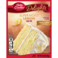 Betty Crocker Cake Mix, Lemon, Super Moist - 15.25 Ounce 