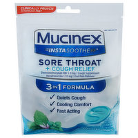 Mucinex Sore Throat + Cough Relief, Alpine Herbs & Mint Flavor, Medicated Drops