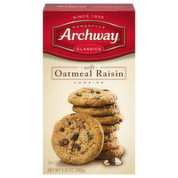 Archway Cookies, Oatmeal Raisin, Soft - 9.25 Ounce 