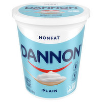 Dannon Yogurt, Nonfat, Plain - 32 Ounce 