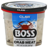 Boss Crab Meat, Claw - 8 Ounce 