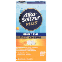 Alka-Seltzer Plus Cold & Flu, Chewable Tablets, Orange Flavor