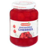 Brookshire's Red Maraschino Cherries - 16 Ounce 
