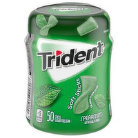 Trident Trident Unwrapped Spearmint Sugar Free Gum, 50 Piece Bottle