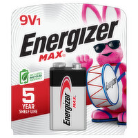 Energizer Battery, Alkaline, 9V - 1 Each 