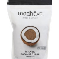 Madhava Coconut Sugar, Organic, Unrefined - 16 Ounce 