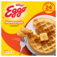 Eggo Waffles, Homestyle, Family Pack - 24 Each