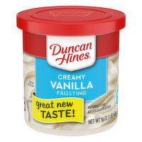 Duncan Hines Frosting, Creamy Vanilla - 16 Ounce 