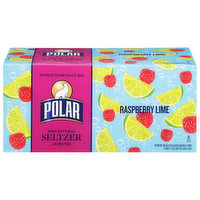 Polar Seltzer, Raspberry Lime - 8 Each 