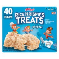 Rice Krispies Treats Crispy Marshmallow Squares, Original, Original Size, 40 Pack - 40 Each 